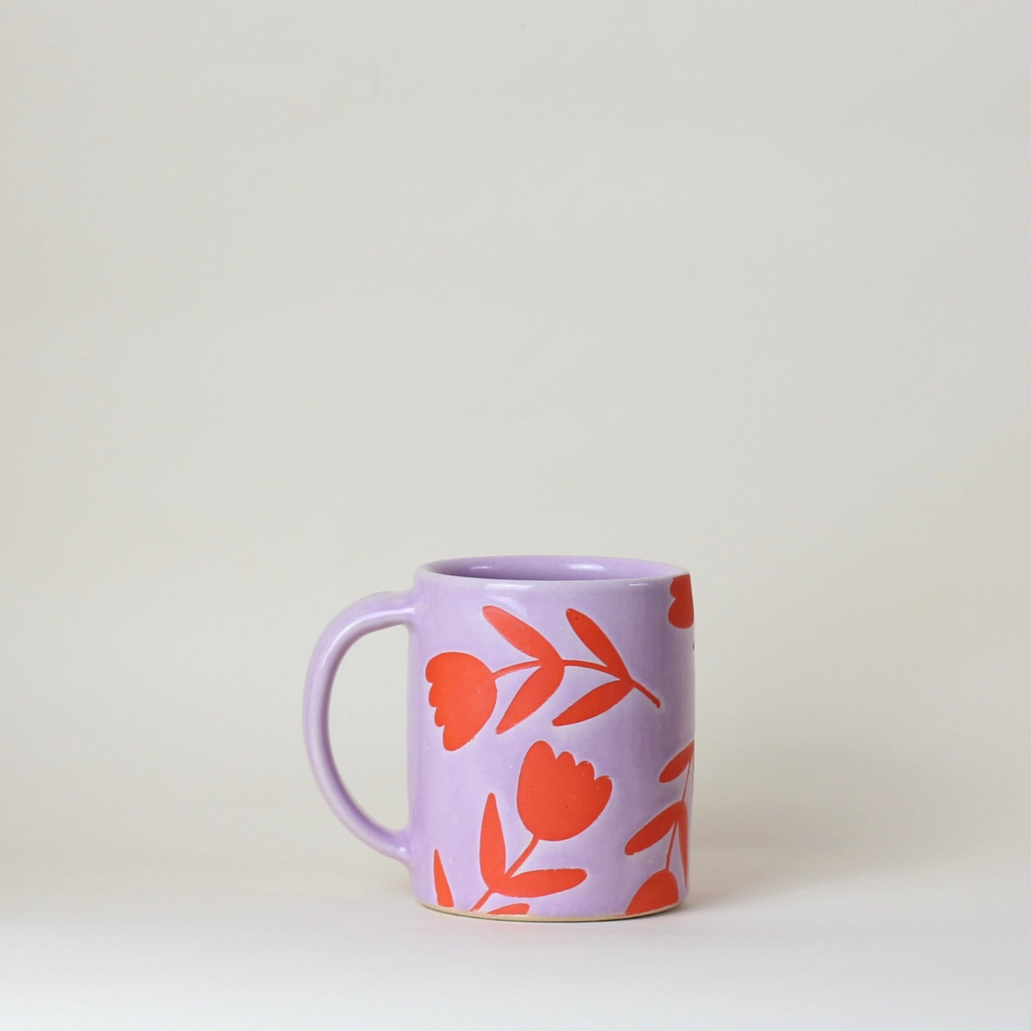 Purple Flower Mug