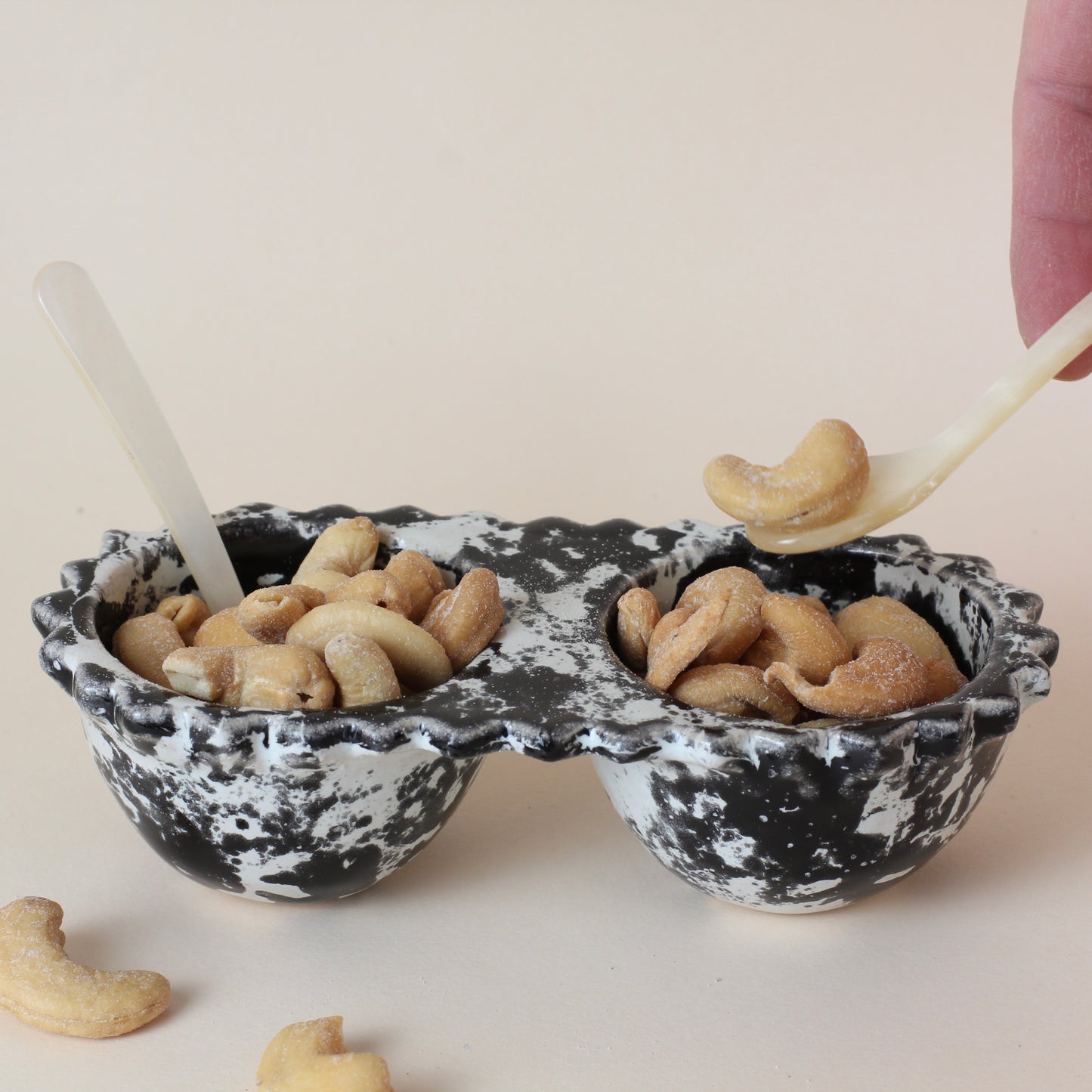 Splatter Double Bowl