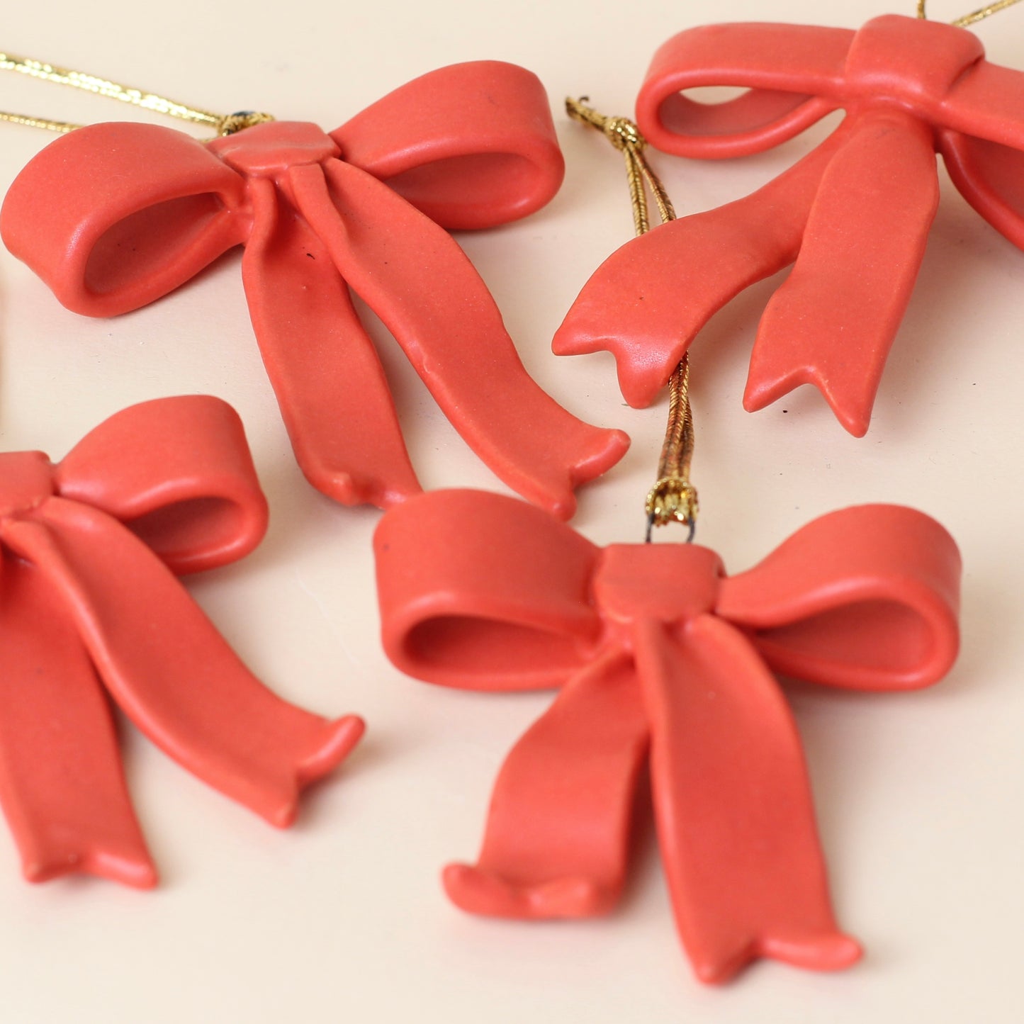 Vintage Red Bow Ornament