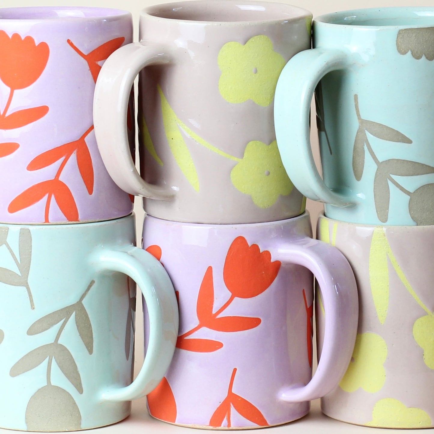 Sage Flower Mug