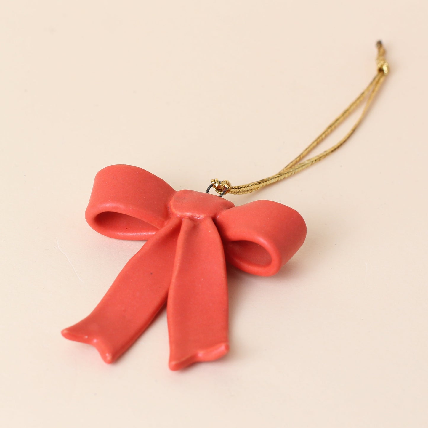 Vintage Red Bow Ornament