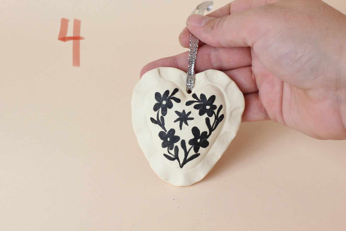 Ruffled Heart Ornament