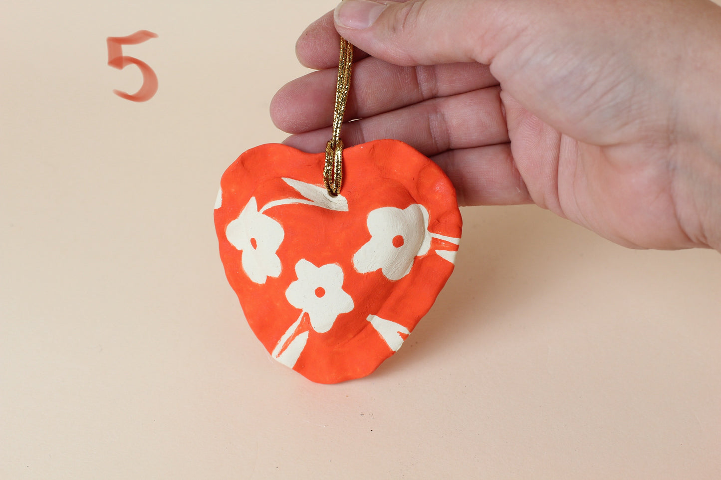 Ruffled Heart Ornament