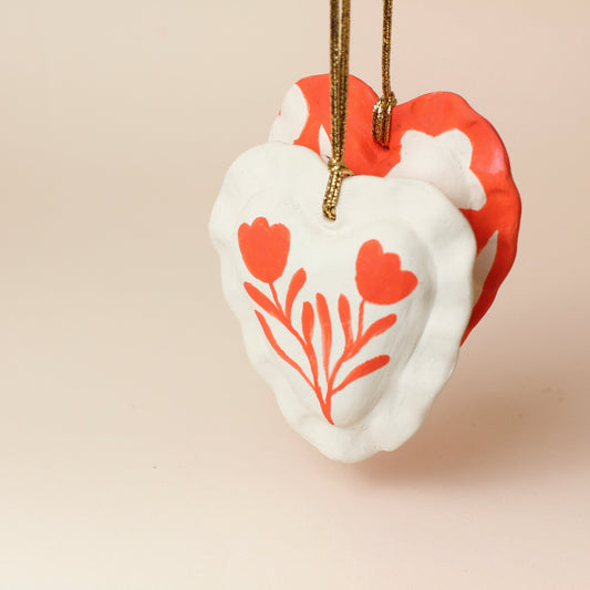 Ruffled Heart Ornament